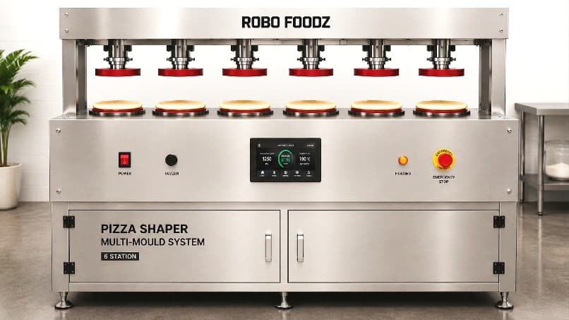 RF PBM 6 Pizza Shaper — Multi-Mould System, 6 Station